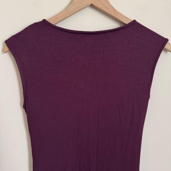 Kut From The Kloth Womens Purple Knee Length Jersey Draped Knit Dress Size 4P - Picture 6 of 10